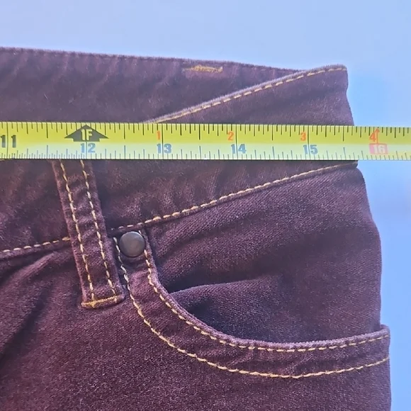 CAbi Women's Velveteen Rich Brown Bootcut Jeans - Picture 7 of 8